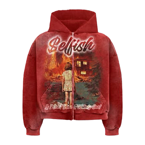 RED SELFISH HOODIE